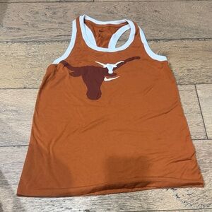 Orange Tank Top with Texas Longhorn Logo